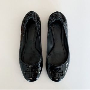 Tory Burch Flat Patent Leather Shoes